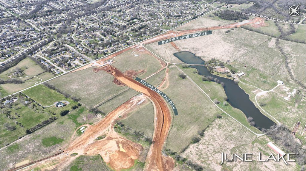 June Lake Boulevard aerial map